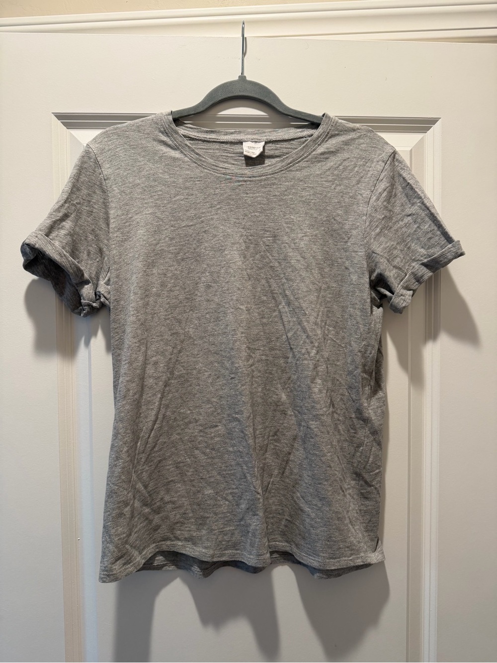 Essentials Heather Gray Short Sleeve Crew Tee
